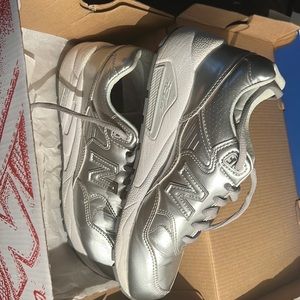 Silver New Balance Sneakers